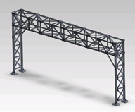 #4207 Standard Signal Bridge Kit 3/4 Track Black